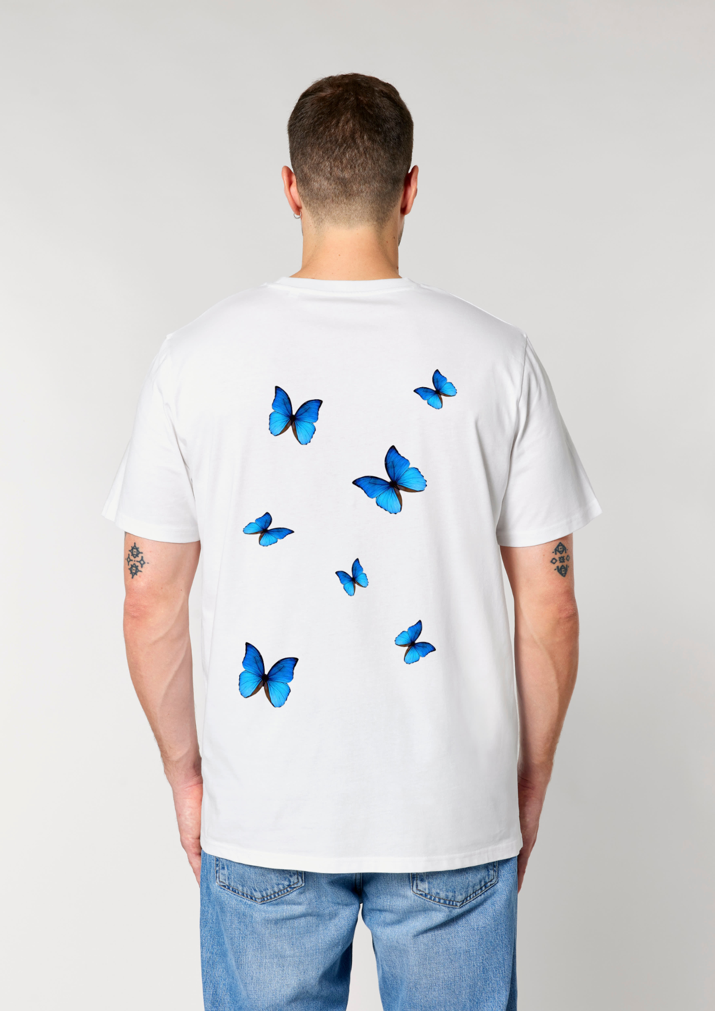 Tricou Fluturi Alb