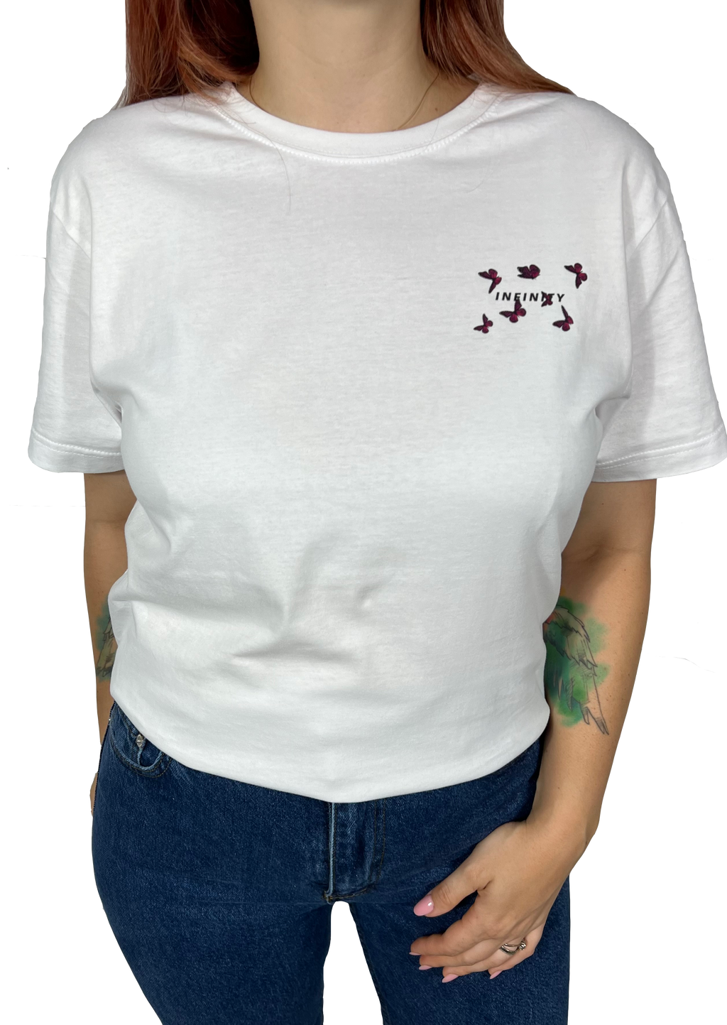 Tricou Fluturi Alb