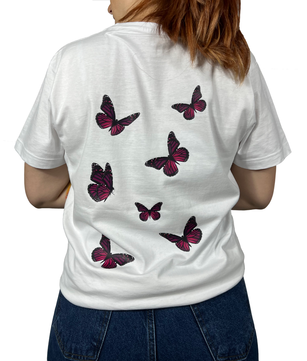 Tricou Fluturi Alb