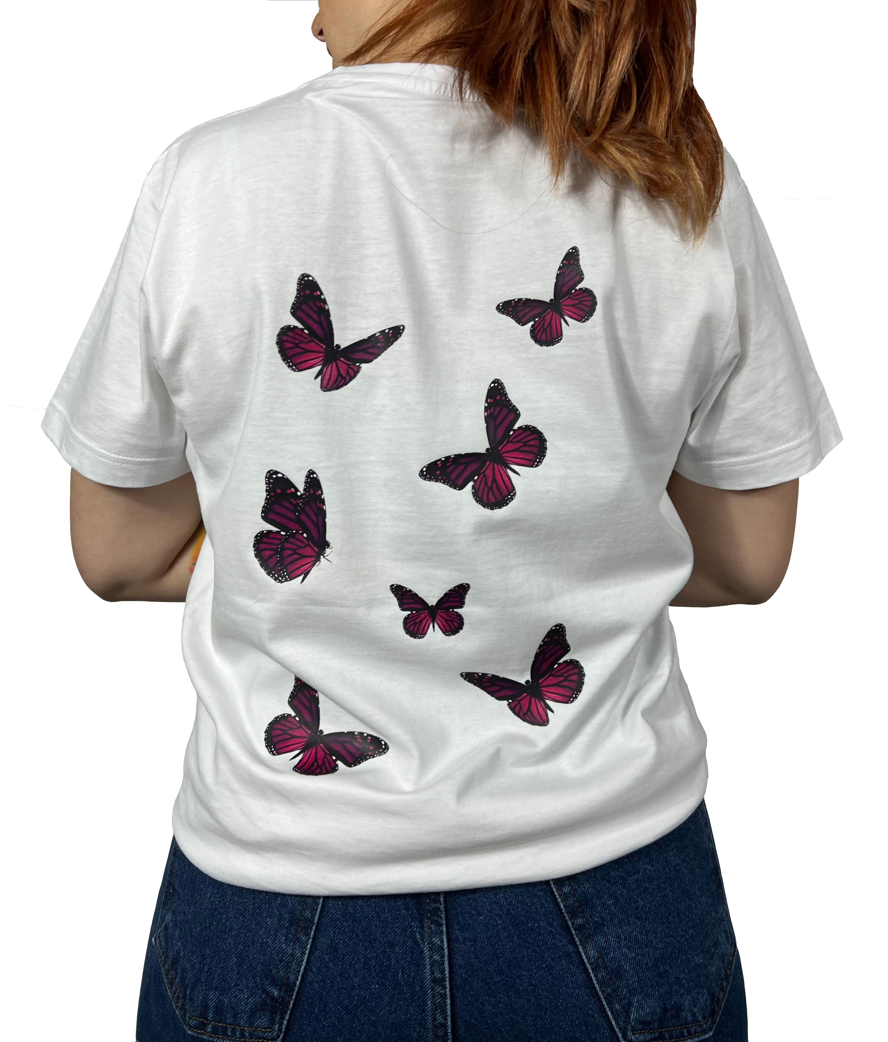 Tricou Fluturi Alb