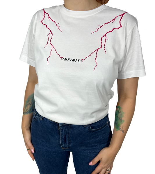 Tricou Lightning Alb