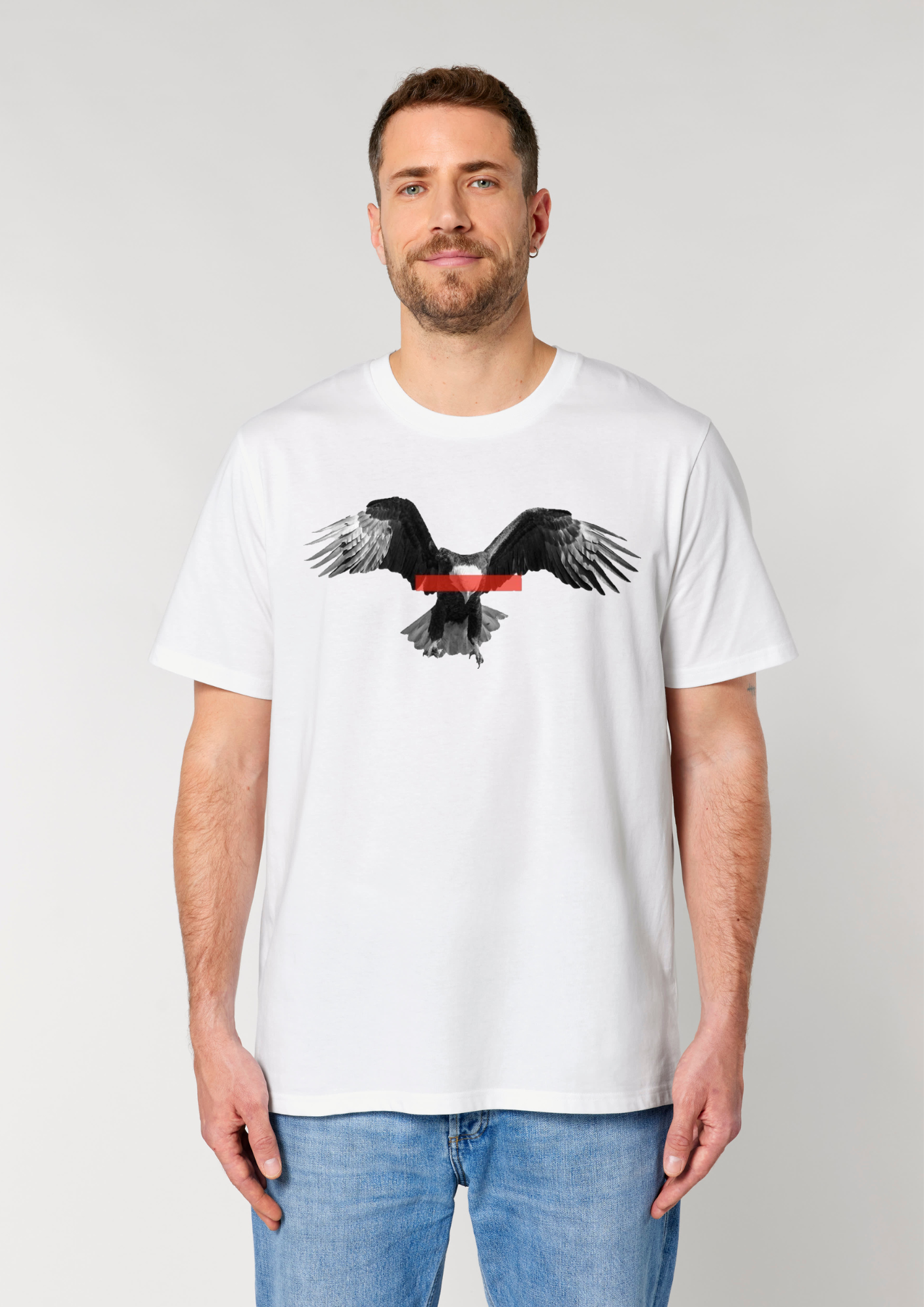 Tricou Vultur Alb