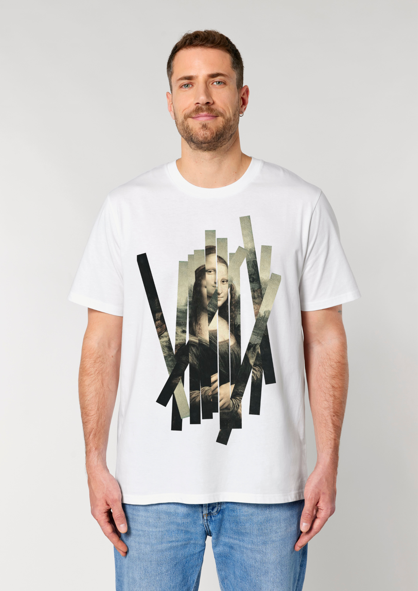 Tricou Mona Lisa Alb